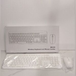 Wireless Keyboard and Mouse Combo - White
